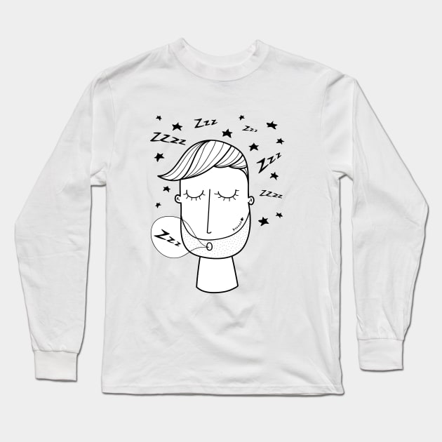 Zzzz zzzz Long Sleeve T-Shirt by coclodesign